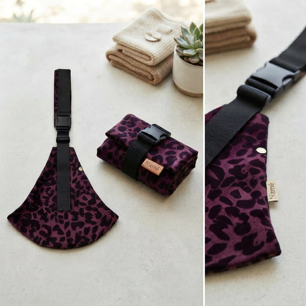 Porte-bébé Léopard Violet - Namé